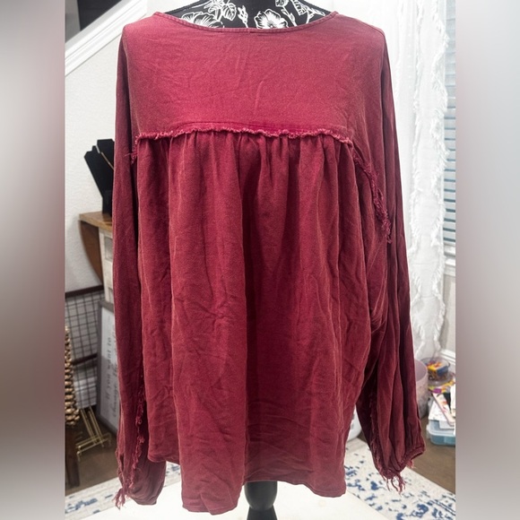 ANDREE BY UNIT WINE Blouse - Picture 2 of 9